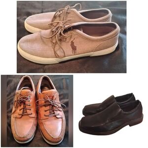 wholesale mens casual dress shoes size 11.5 size 10 brown tan black three pairs